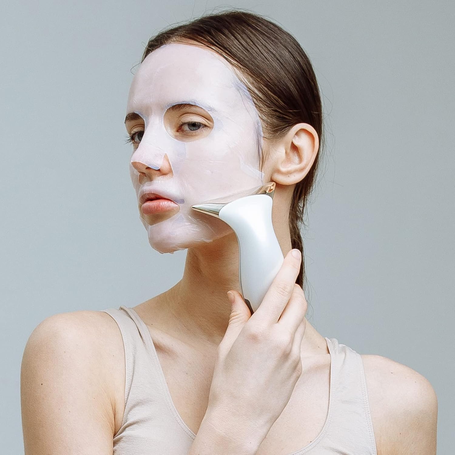 L&L SKIN Facial Massager, Face Neck Lifting Massage Device with Hot & Cold Modes for Wrinkles