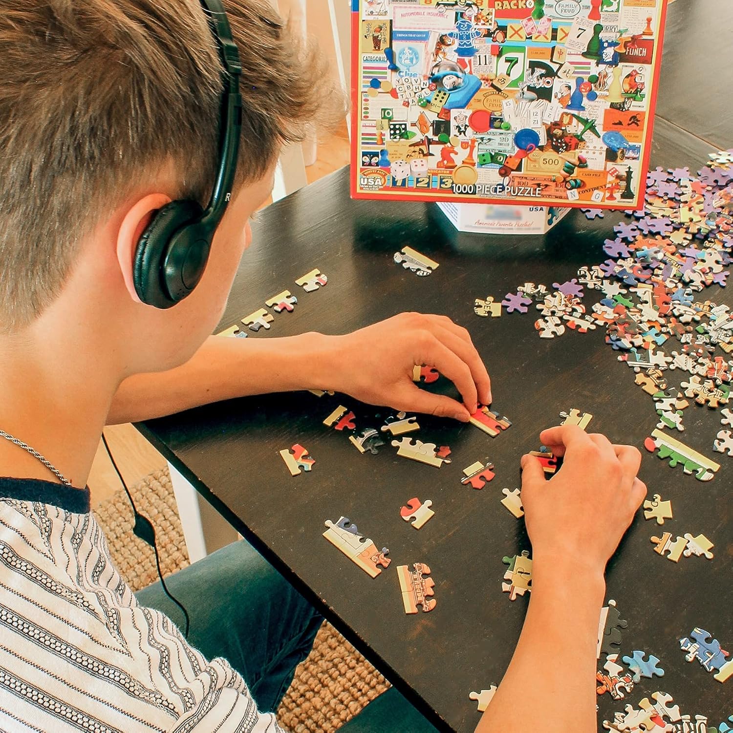 Soundnetic CCV 10 Pack Classroom Stereo Budget Headphones with Leatherette Earpads Volume Control