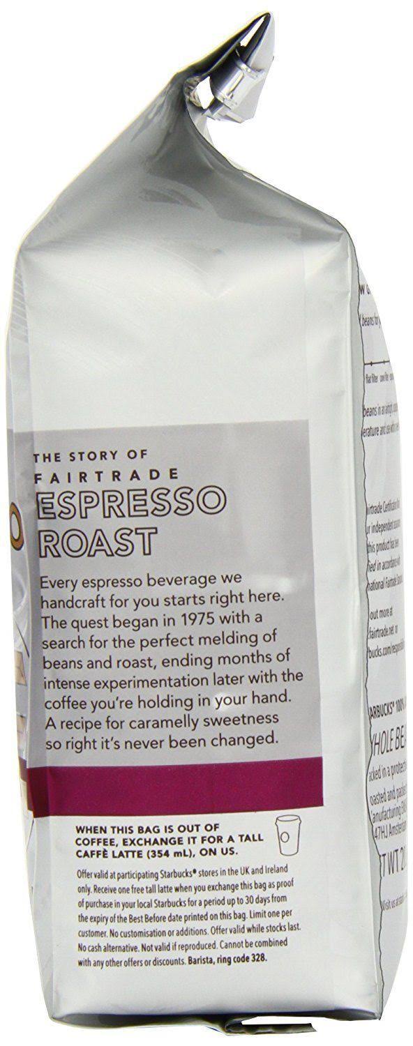 Starbucks Espresso Blend Whole Bean 200g - Pack of 6