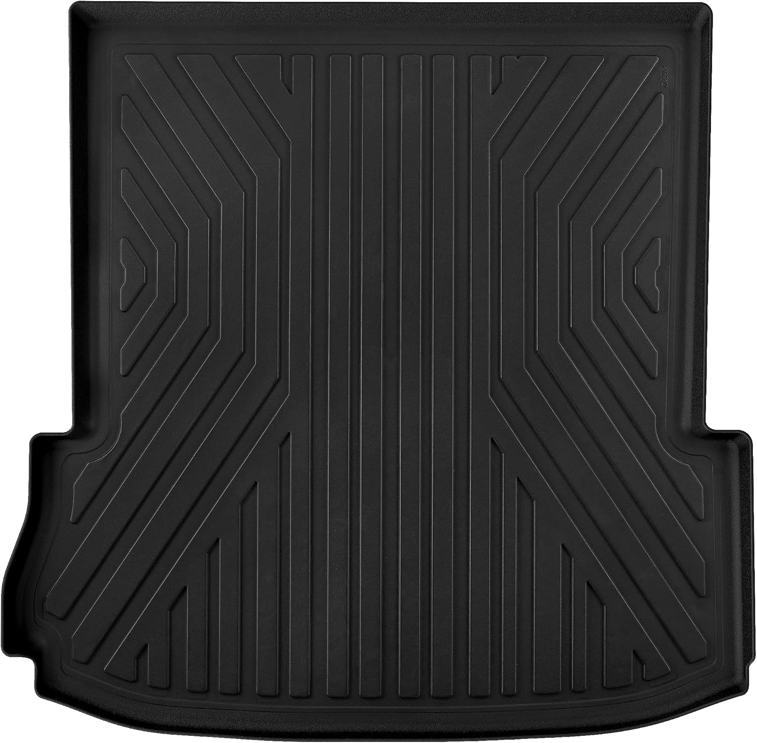 OEDRO Floor Mats Compatible for 2017-2019 Ford Explorer Without 2nd Row Center Console, Unique Black TPE All-Weather Guard Includes 1st and 2nd Rows: Front, Rear, Full Set Liners