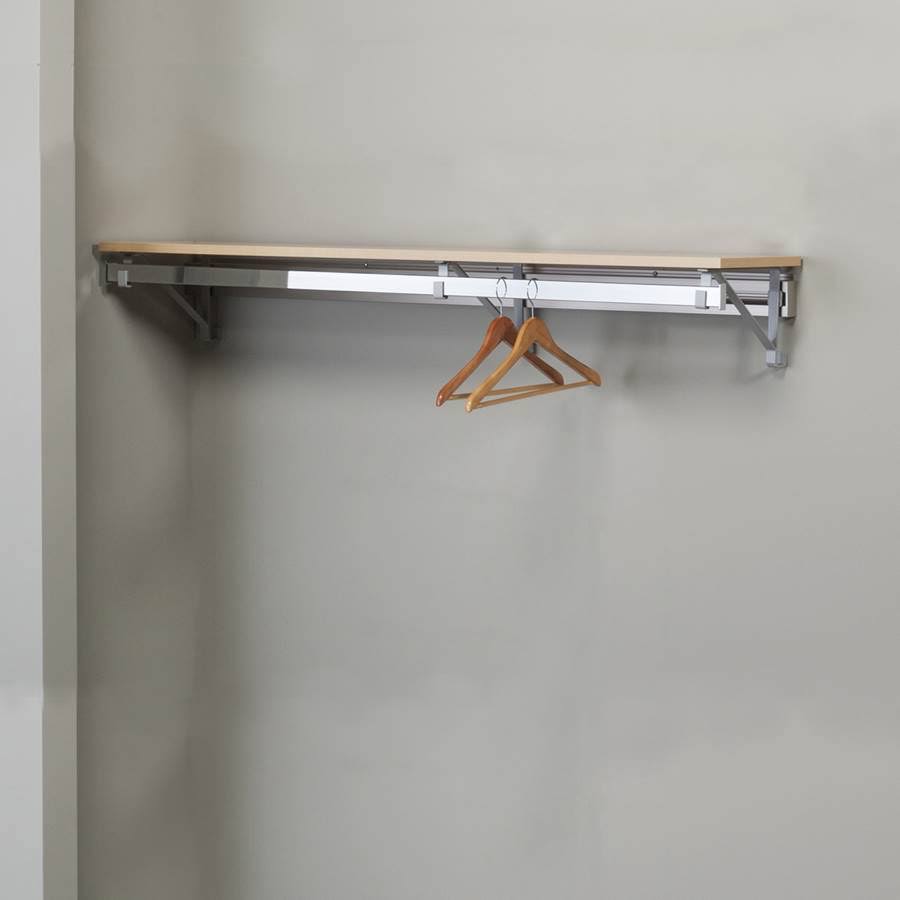 Arrange A Space Modern Closet System in Maple and Silver | ShopLadder