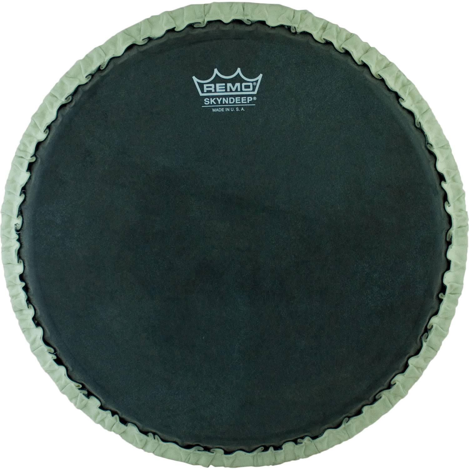Remo Conga Drumhead, Tucked, 11.75 inch, SKYNDEEP,Black Calfskin Graphic