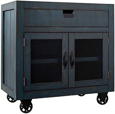 BOWERY HILL 2-Door Accent Chest in Blue