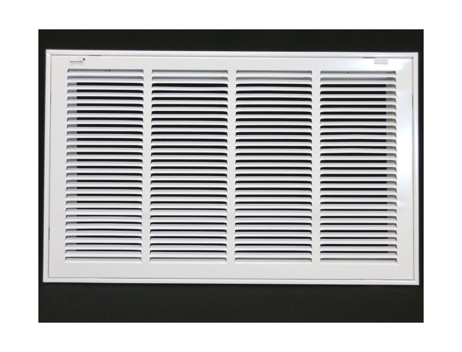 24x22 x 18 Steel Return Air Filter Grille for 1x22 Filter Removable Face/Door White