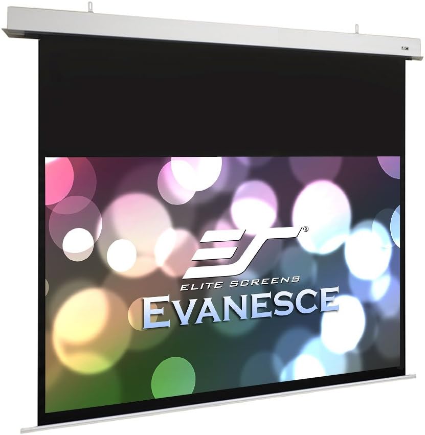 Elite Screens Evanesce Tab-Tension B, 120-inch Diagonal 16:9, 4K / 8K HD Ready, Recessed in-Ceiling Electric Tab Tensioned Projector Screen, Matte White Projection Screen Surface, ETB120HW2-E8