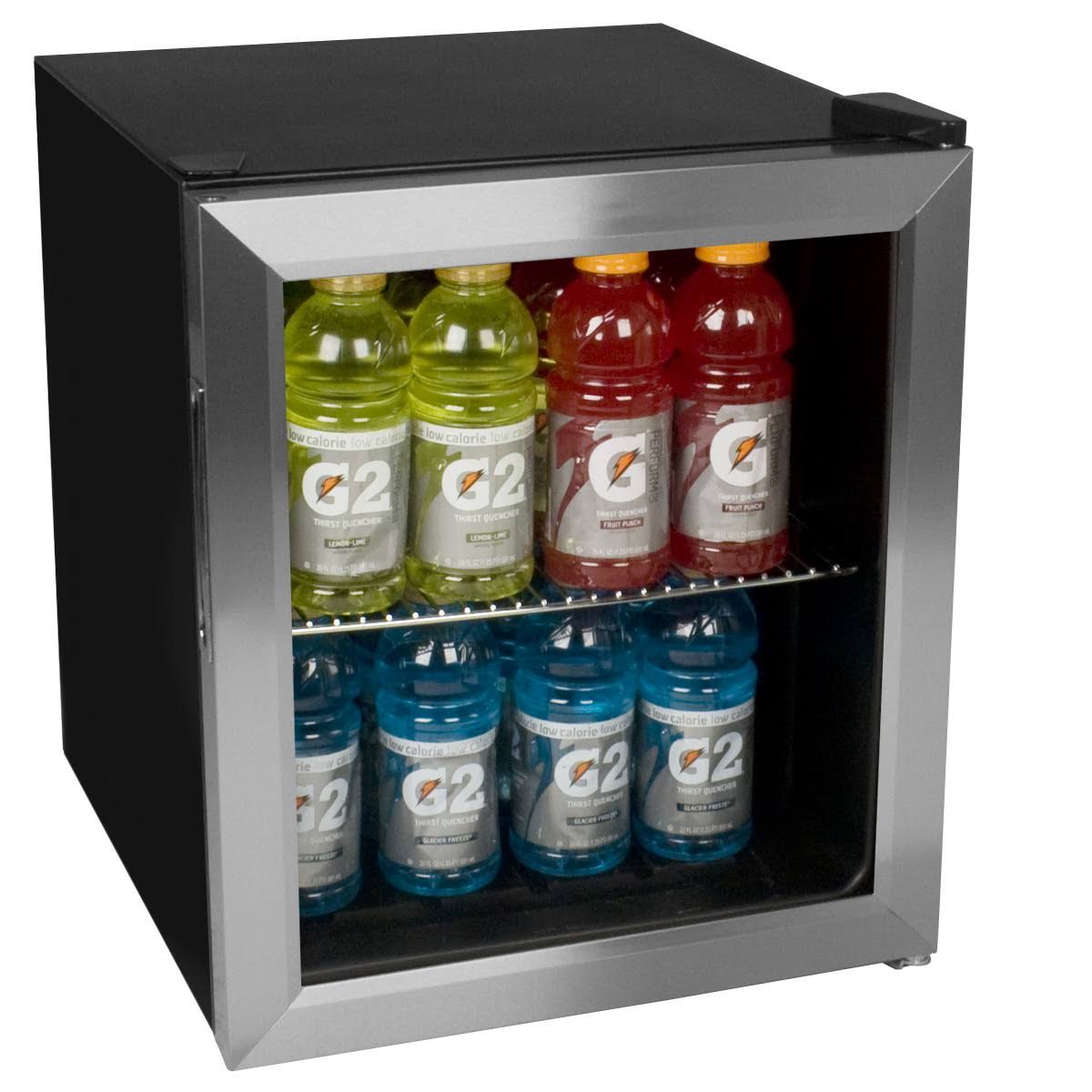 EdgeStar BWC70SS 62 Can Extreme Cool Beverage Cooler - 17x22 - Black/Silver