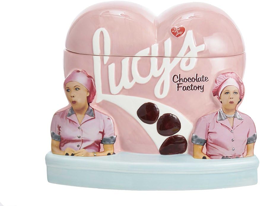 Kurt S. Adler I Love Lucy Chocolate Factory Cookie Jar Pack of 2