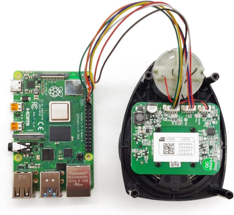 Slamtec RPLIDAR A1M8 2D 360 Degree 12 Meters Scanning Radius LIDAR Sensor Scanner for Obstacle Avoidance and Navigation of Robots