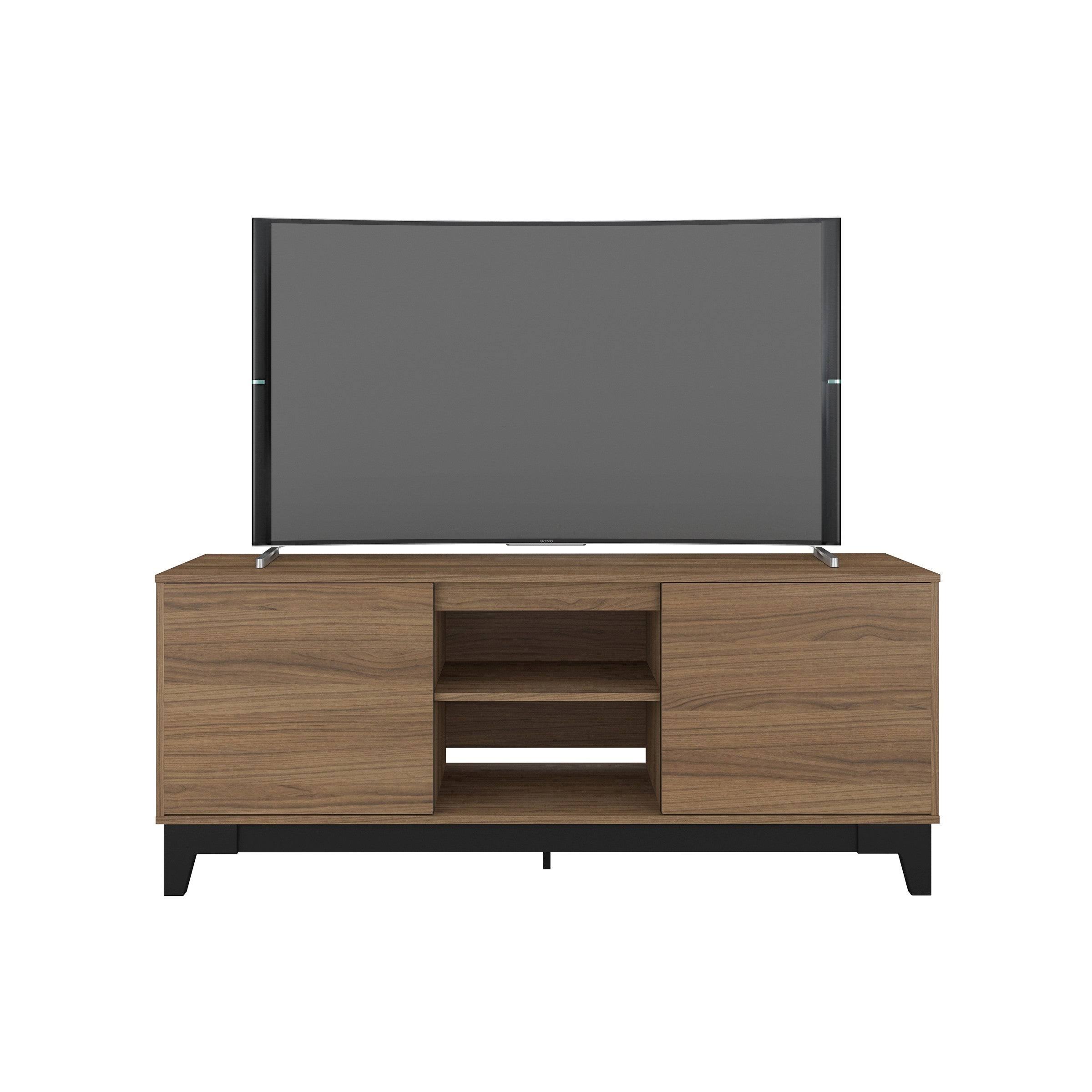 Nexera Rhapsody 63-Inch TV Stand - Nutmeg and Black