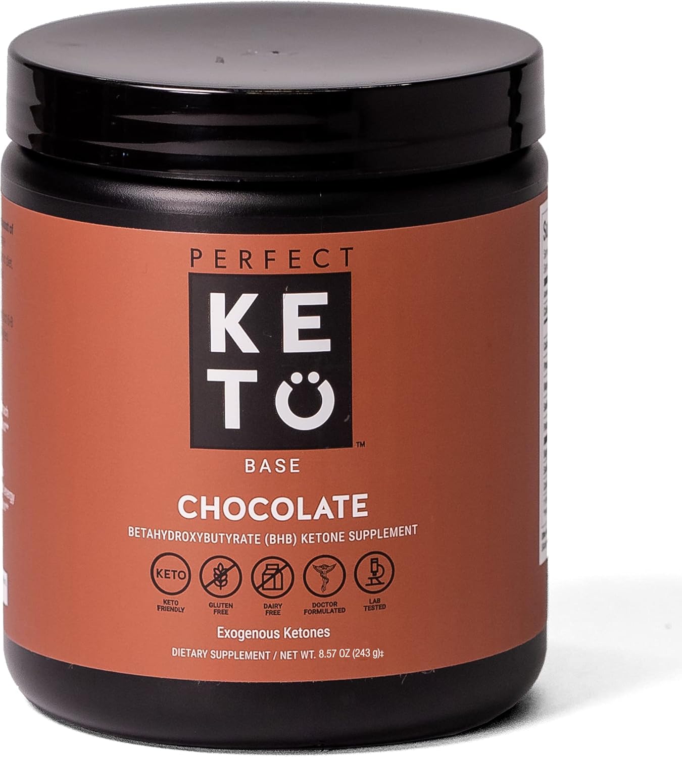 Exogenous Ketones Powder, BHB Beta-Hydroxybutyrate Salts Supplement, Best Fuel for Energy Boost, Mental Performance, Mix in Shakes, Milk, Smoothie Drinks for Ketosis – Chocolate, 8.57 oz (243 grs) Pack of 2