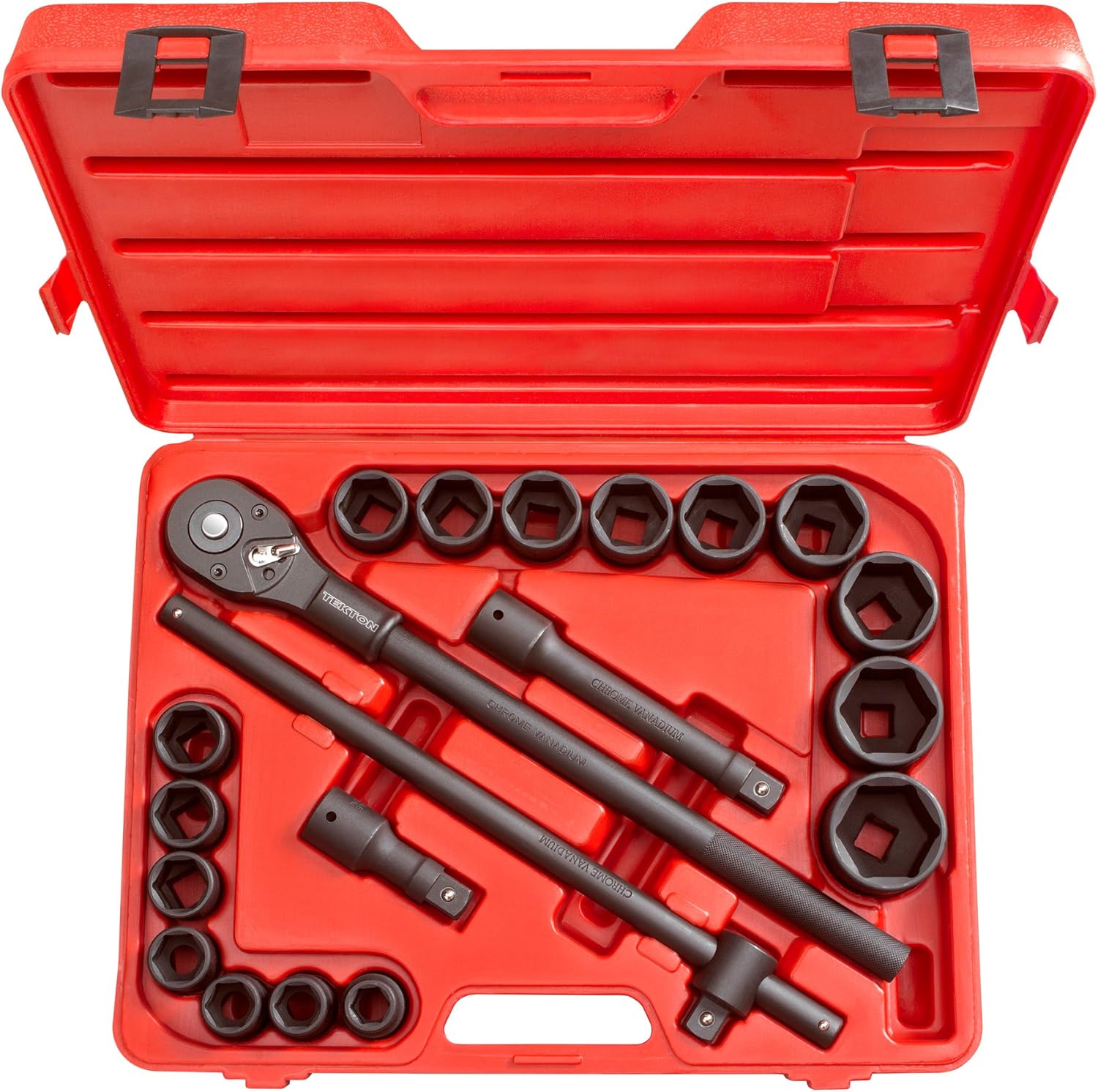 TEKTON 3/4 Inch Drive 6-Point Impact Socket Set, 21-Piece (3/4-2 in.) | 4899