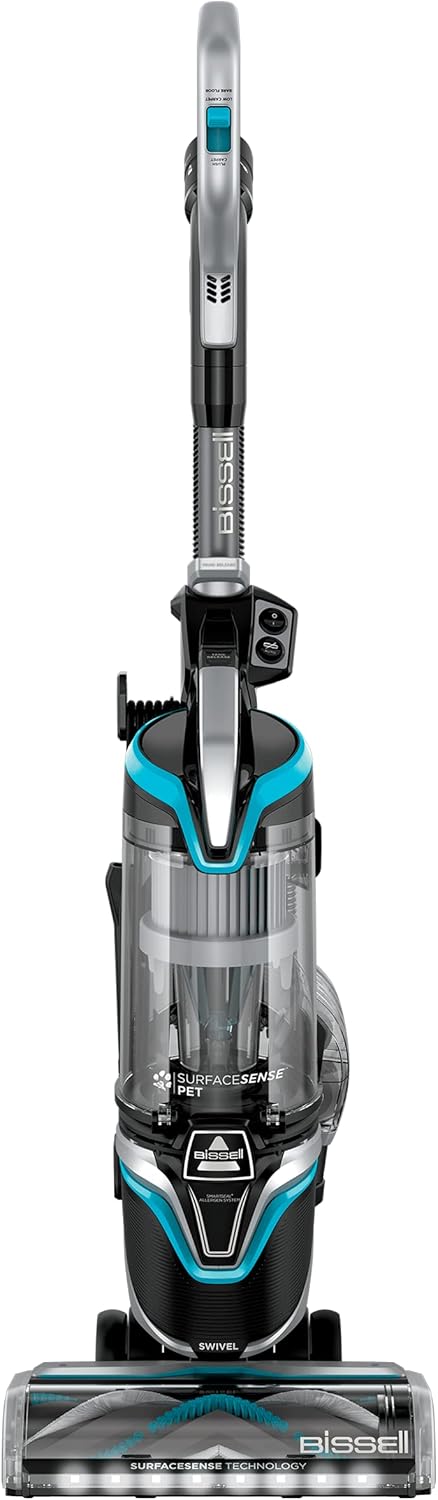 BISSELL SurfaceSense Pet Upright Vacuum, 28179, Tangle-Free Multi-Surface Brush Roll, LED Headlights, SmartSeal Allergen System, Specialized Pet Tools, Easy Empty