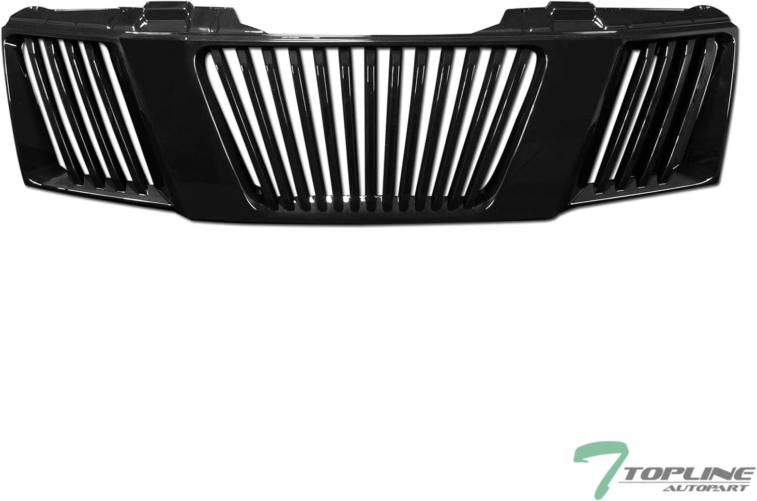 TLAPS 7422456445441 For 2005-2008 Nissan Frontier / 2005-2007 Pathfinder Glossy Black Vertical Front Grille