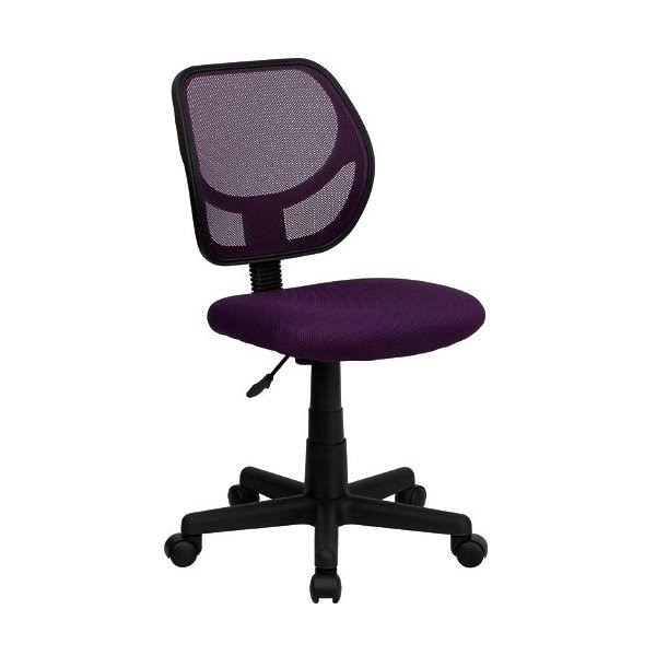 Flash Furniture WA-3074-PUR-GG Mid-Back Purple Mesh Task and Computer Chair