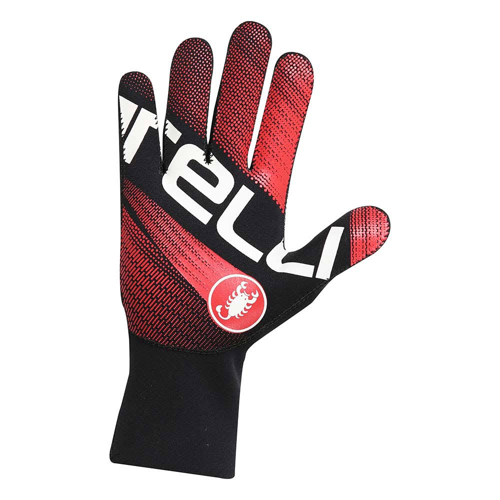 Castelli Diluvio Light Glove - Black/Red - S/M