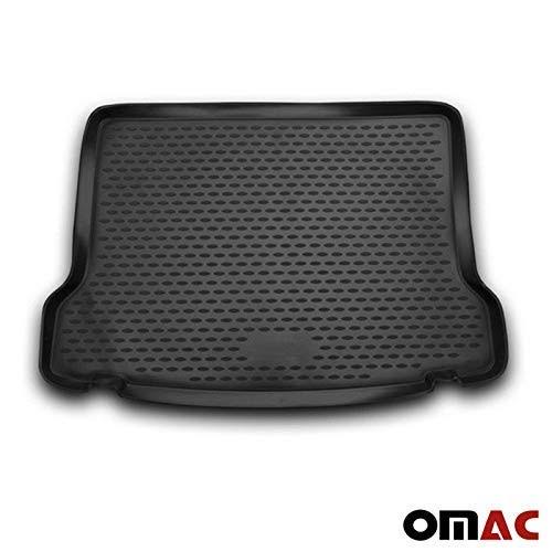 Omac USA Custom Fit All Weather 3D Molded Black Rubber Cargo Liner Trunk Mat Waterproof Protector for Mercedes Benz GLA Class Cr