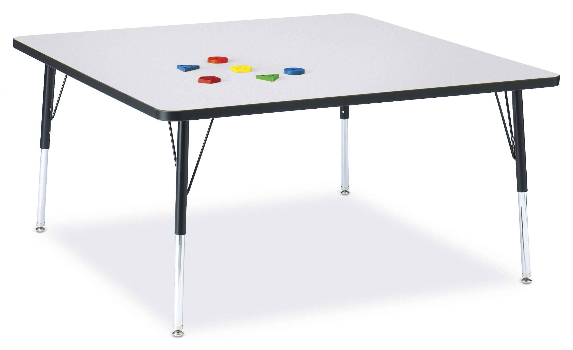 Jonti-Craft Ridgeline KYDZ Square Activity Table Gray