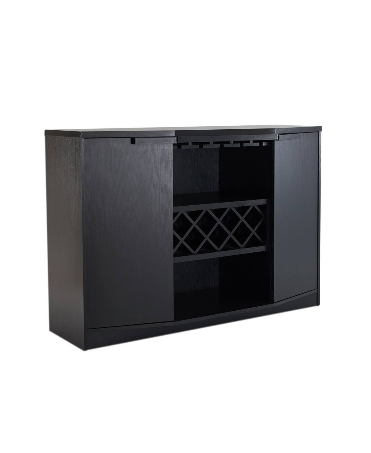Bruno Contemporary Wine Rack Buffet - Black