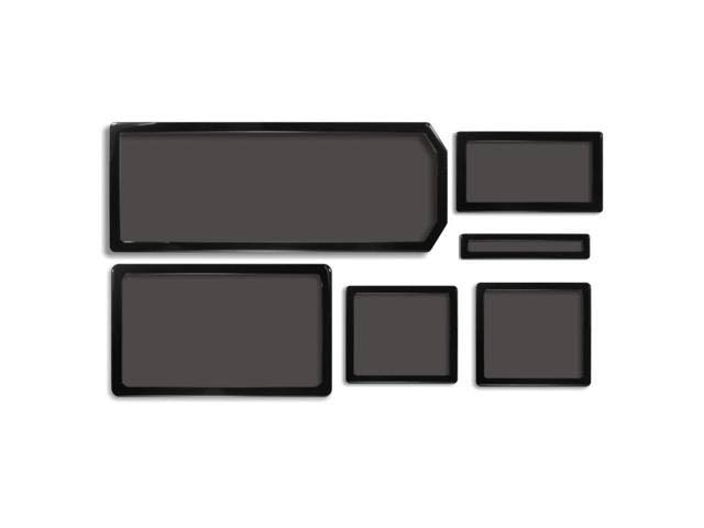 DEMCiflex Dust Filter Kit for Corsair 760t 6 Filters, Black Frame, Black Mesh