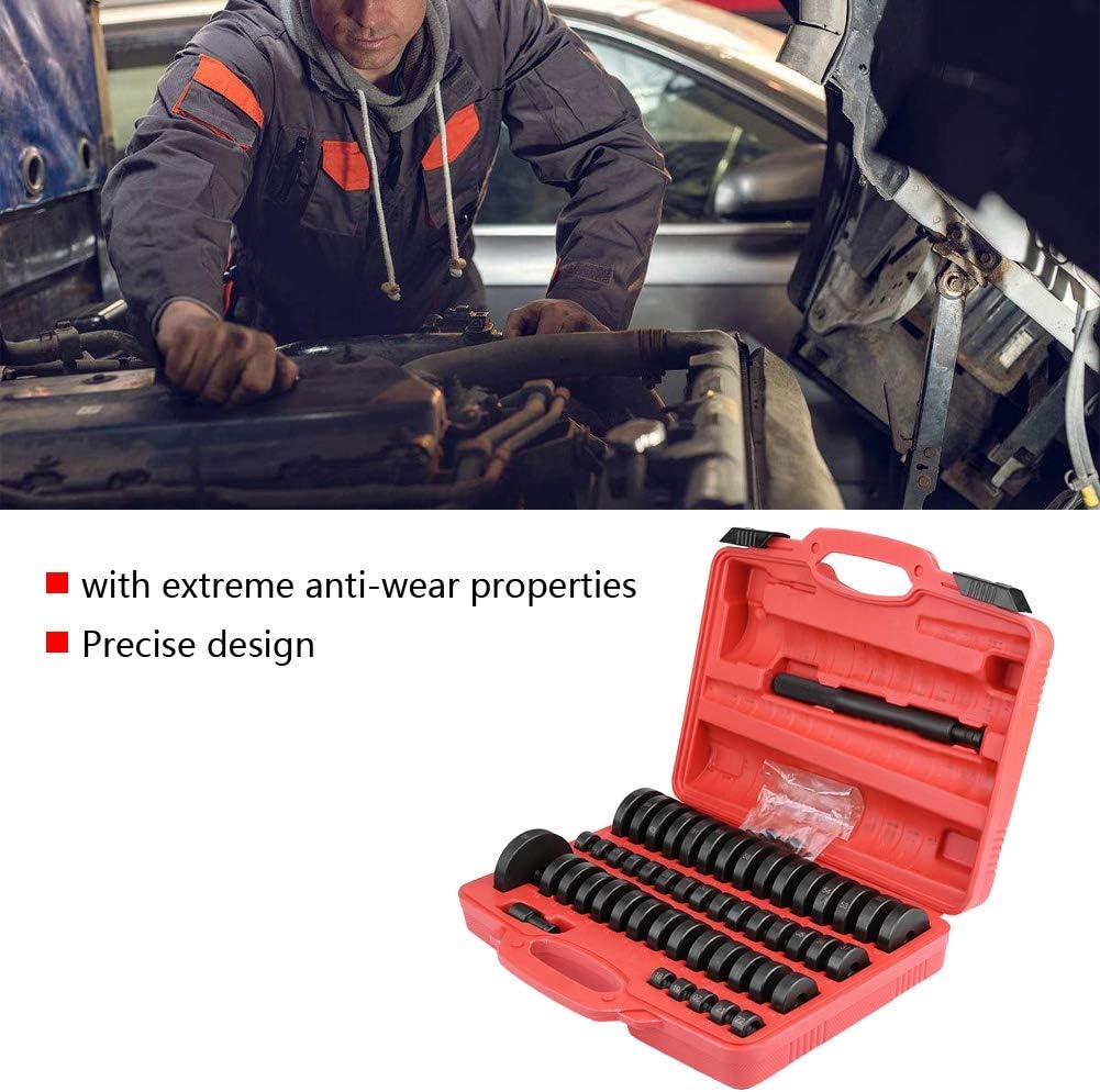 52-in-1 Custom Bushing Driver Set, Transmission Wheel Axle Bearing Race and Seal Installer, Remover, Press Tool Kit Fit for Car Repair