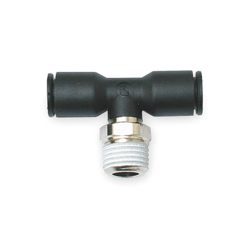 Legris 3108 06 11 Male Branch Tee,6mmODx1/8 Npt,pk10, Black