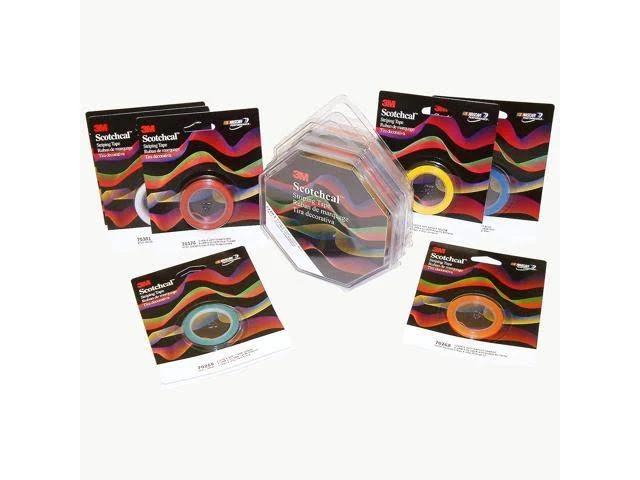 3M 72893 Scotchcal Striping Tape , Low Gloss Black, 3/4 in x 150 ft