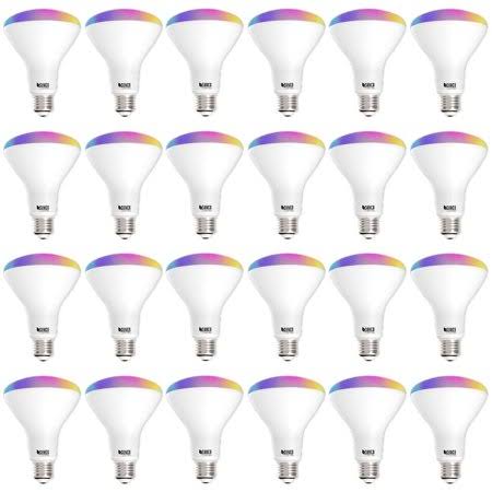 Sunco Lighting 24 Pack WiFi LED Smart Bulb, BR30, 8W, Color Changing (RGB u0026 Cct), Dimmable, 650 Lm - No Hub Required, Fits 5