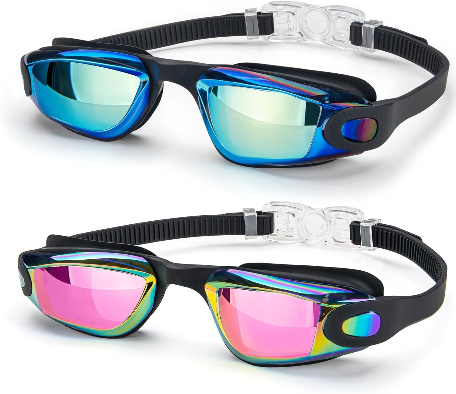 DasMeer Kids Swim Goggles 2 Pack Swimming Goggles with Anti-UV Fog No leaking