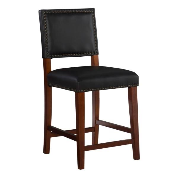 Linon Home D Cor Products Walton Counter Stool, Sapele/Black