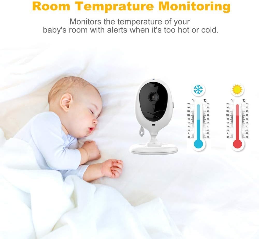 Video Baby Monitor with Two Cameras and 4.3