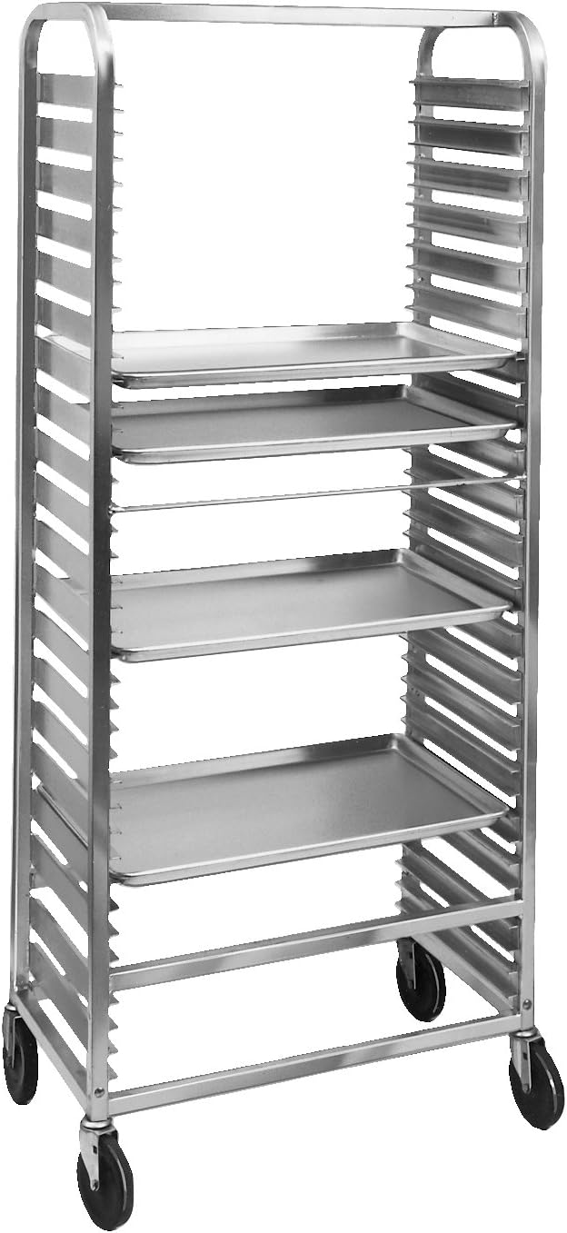 Channel Manufacturing 571AC 39 Pan Side Load Aluminum Bun / Sheet Pan Rack - Assembled