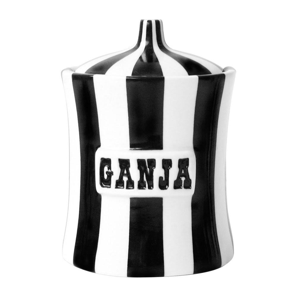 Jonathan Adler - Vice Canister - Ganja - Black/White