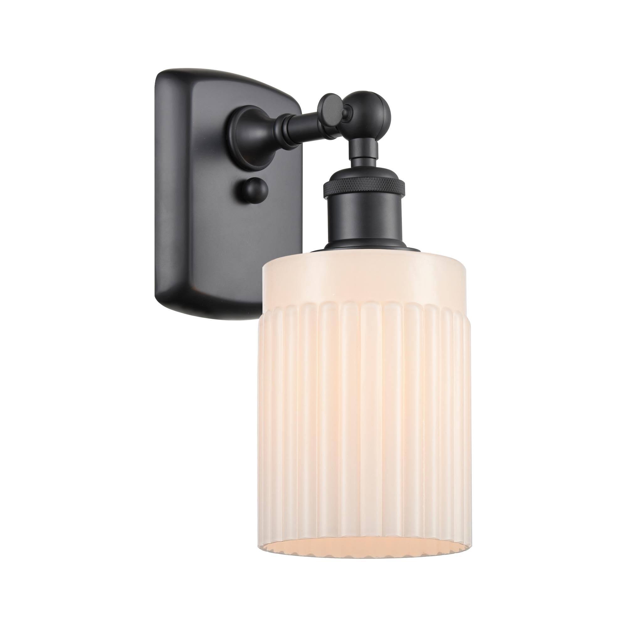 Innovations 516-1W-BK-G341 Matte Black Hadley 1 Light Sconce