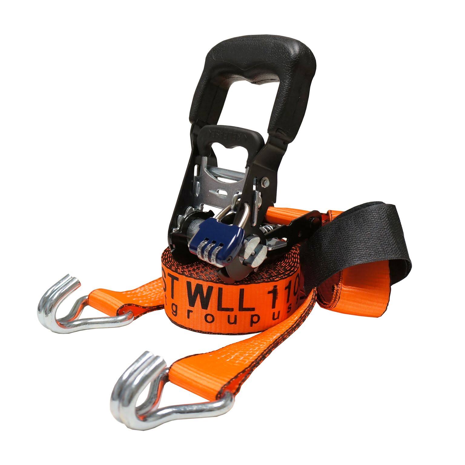 Everest 3 Pack of 1.5x22 x 15& Locking Handle Ratchet Tie Down Straps / Anti-Theft Straps