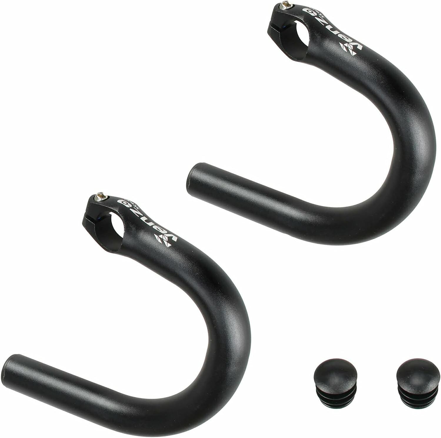 Venzo Road Bicycle Bike Adapter Handlebar Flat Bar to Drop Bar Ends - Mountain Bike to Road Bike Type Pack of 2