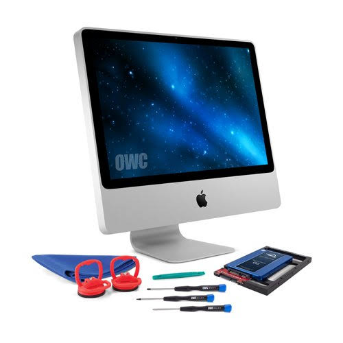 OWC SSD Upgrade Bundle for 2006-2009 iMacs, OWC Mercury Electra 250GB 6g Ssd, AdaptaDrive 2.5x22 to 3.5x22 Drive Converter BRACK