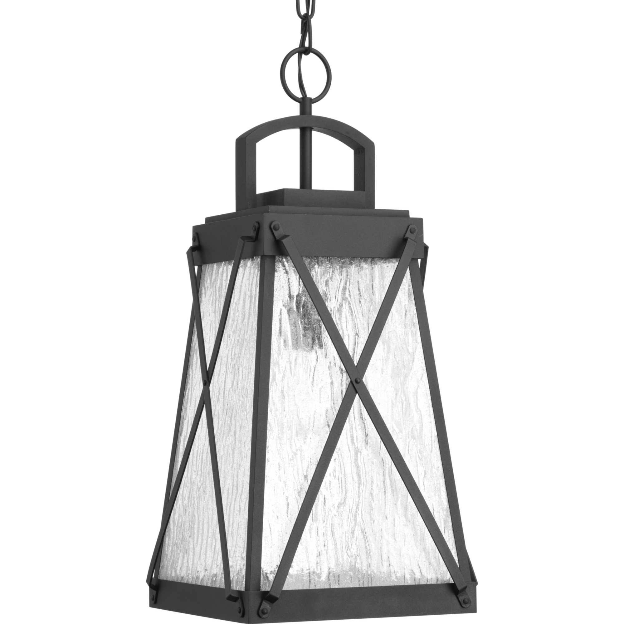 Progress Lighting P550009-031 Creighton One-Light Hanging Lantern, Black