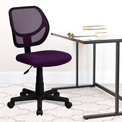 Flash Furniture WA-3074-PUR-GG Mid-Back Purple Mesh Task and Computer Chair