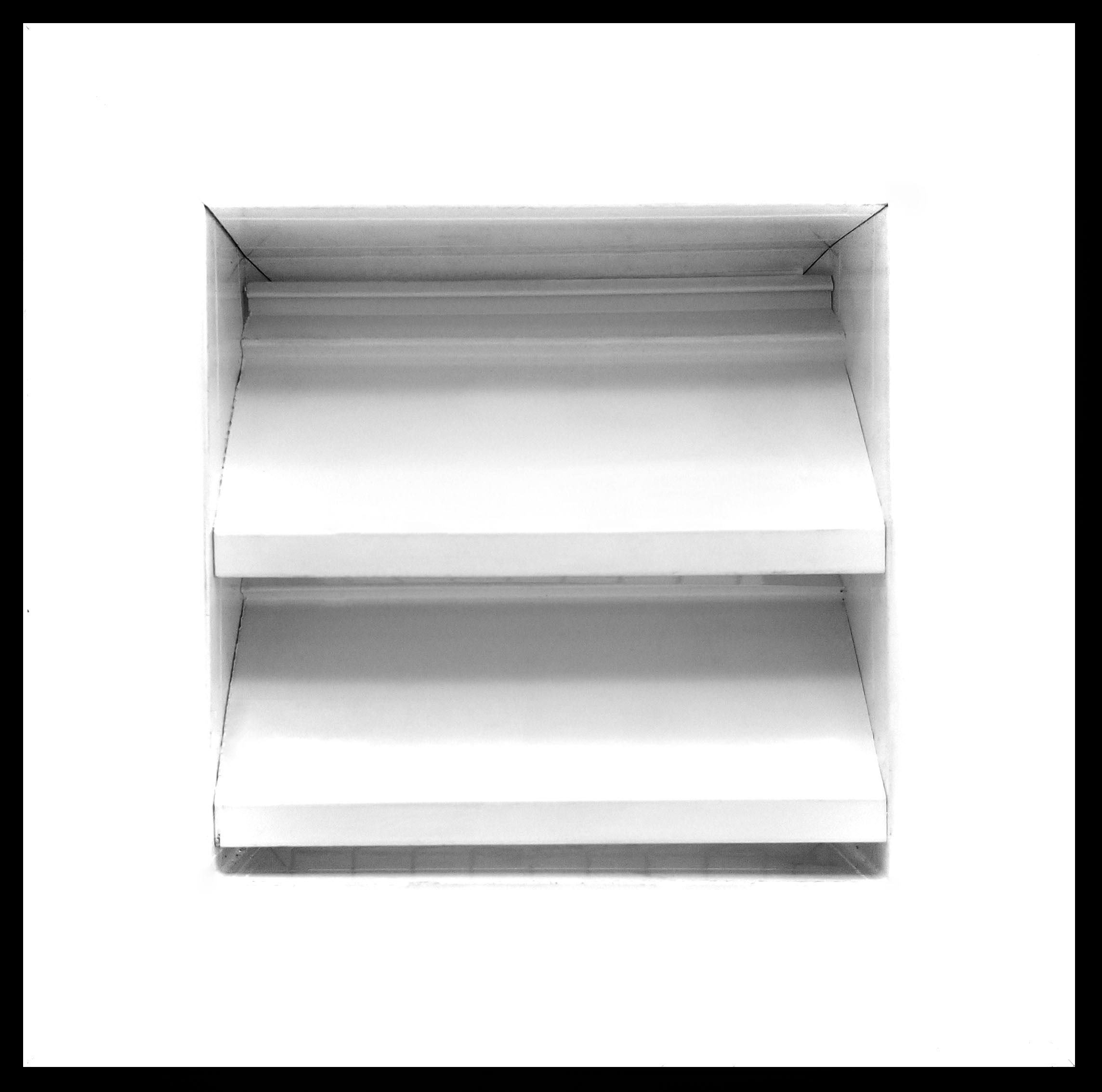 16x22W x 16x22H Aluminum Outdoor Weather Proof Louver - Rain u0026 Waterproof Air Vent with Screen Mesh - HVAC Grille - White [O