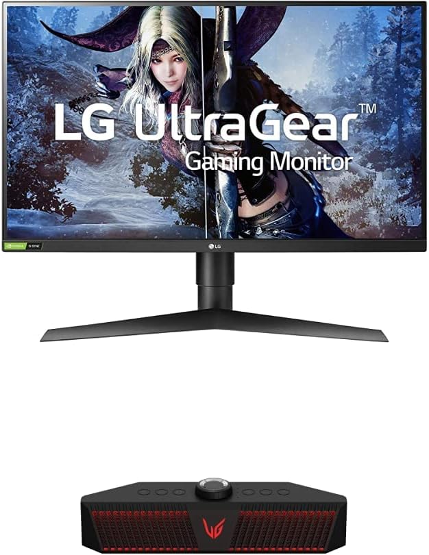LG 27GN750-B UltraGear Gaming Monitor 27” FHD (1920x1080) IPS Display, 1ms Response, 240HZ Refresh Rate, G-SYNC Compatibility, 3-Side Virtually Borderless Design, Tilt, Height, Pivot Stand - Black
