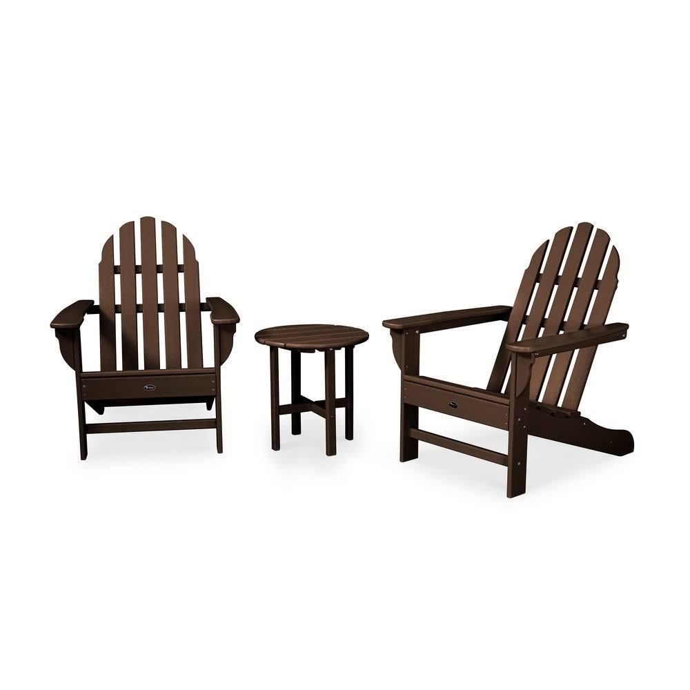 Trex Outdoor Furniture Cape Cod 3-Piece Adirondack Set - Pacific Blue