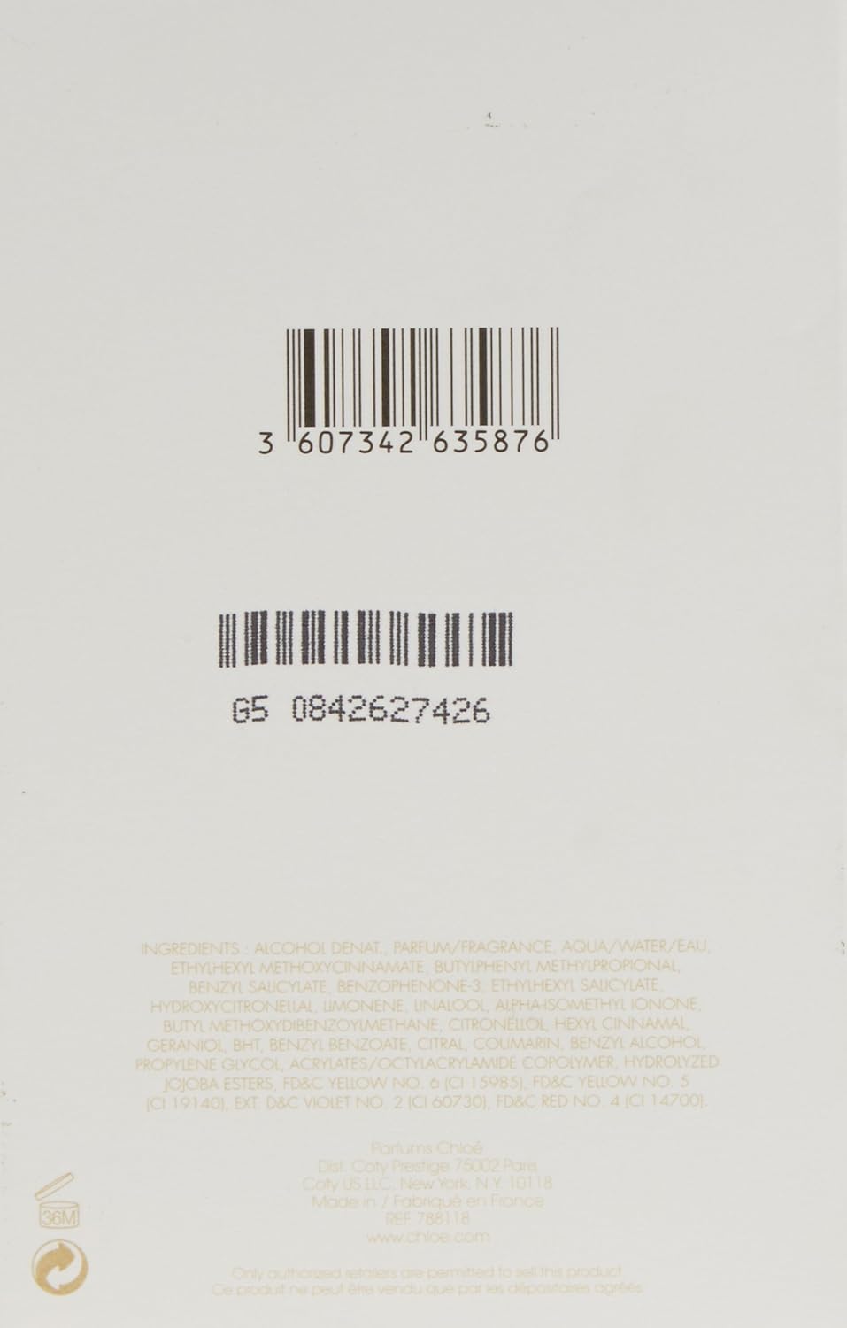 Chloe Love Story Eau De Parfums 75, 2.5 Fluid Ounce Pack of 2