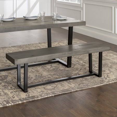 Manor Park 60 in. Backless Dining Bench, Grey