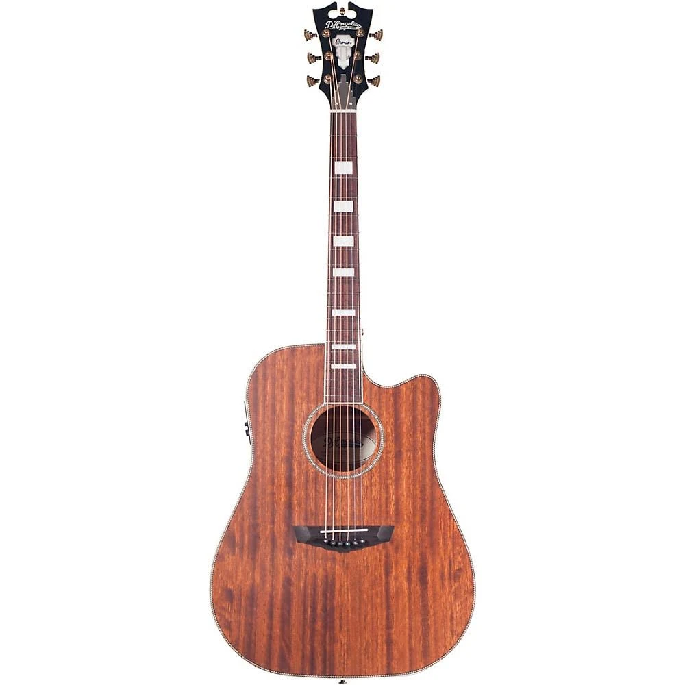 D&Angelico Premiere Riverside Cutaway Dreadnought Acoustic-Electric Guitar Mahogany