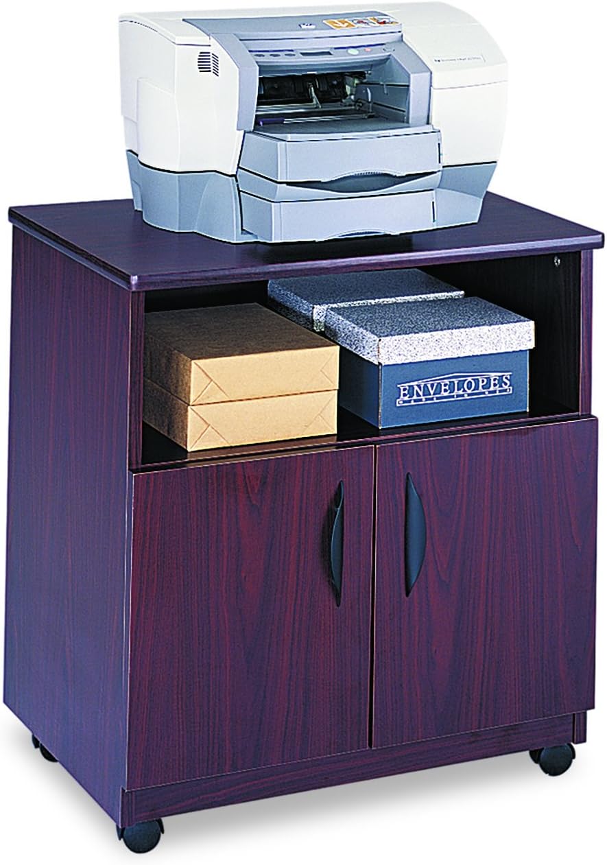 Safco Products Mobile Machine Stand, Mahogany