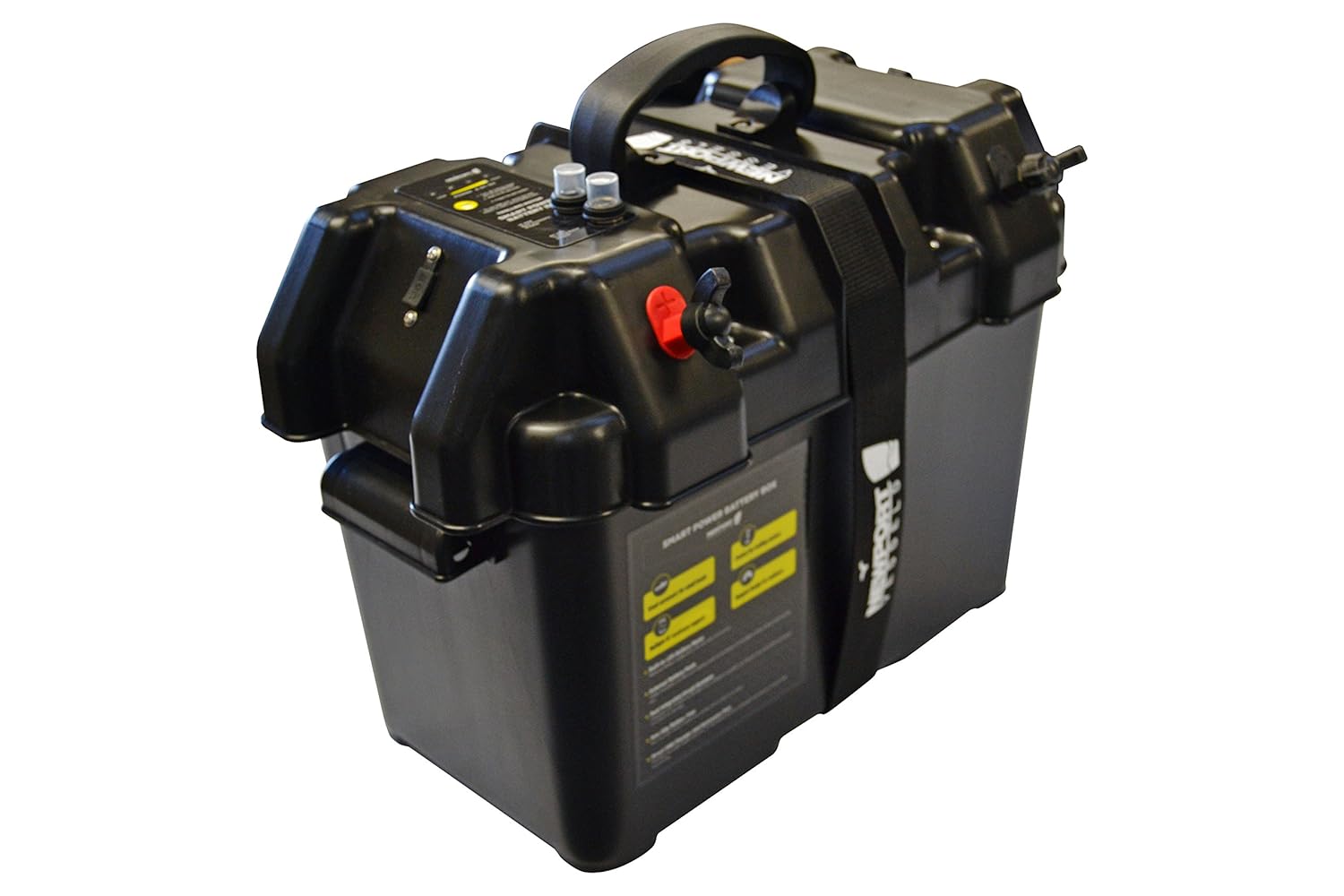 Newport Vessels Trolling Motor Smart Battery Box Power Center with USB and DC Ports Pack of 2