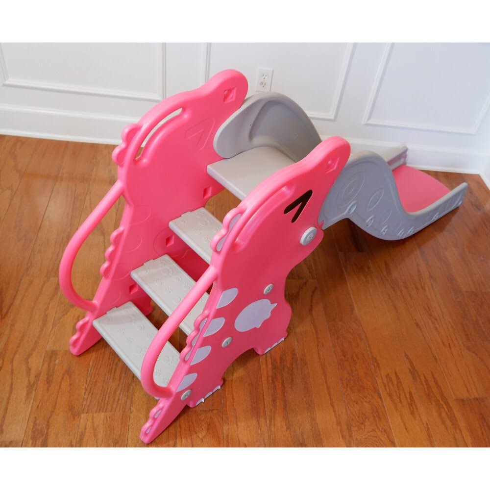 TR Layne Indoor or Outdoor Kids Character Slide. Toddler Dino Theme Slide.