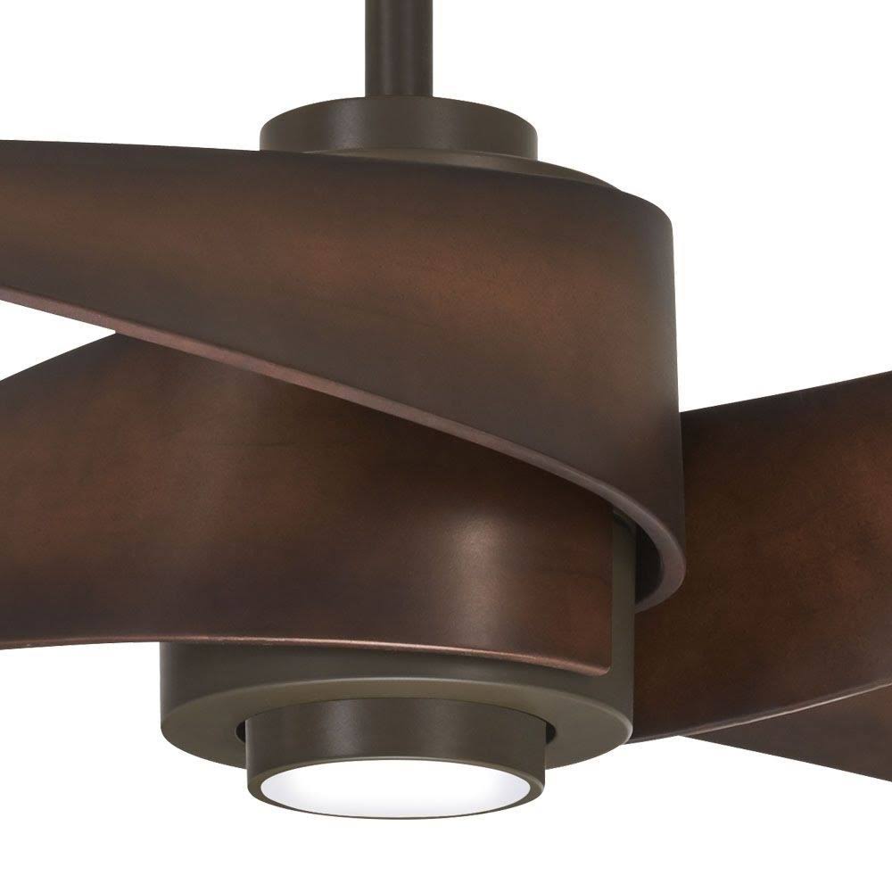 Minka-Aire F903L-SBR/MBK 64x22 Artemis IV LED Ceiling Fan - Soft Brass/Matte Black