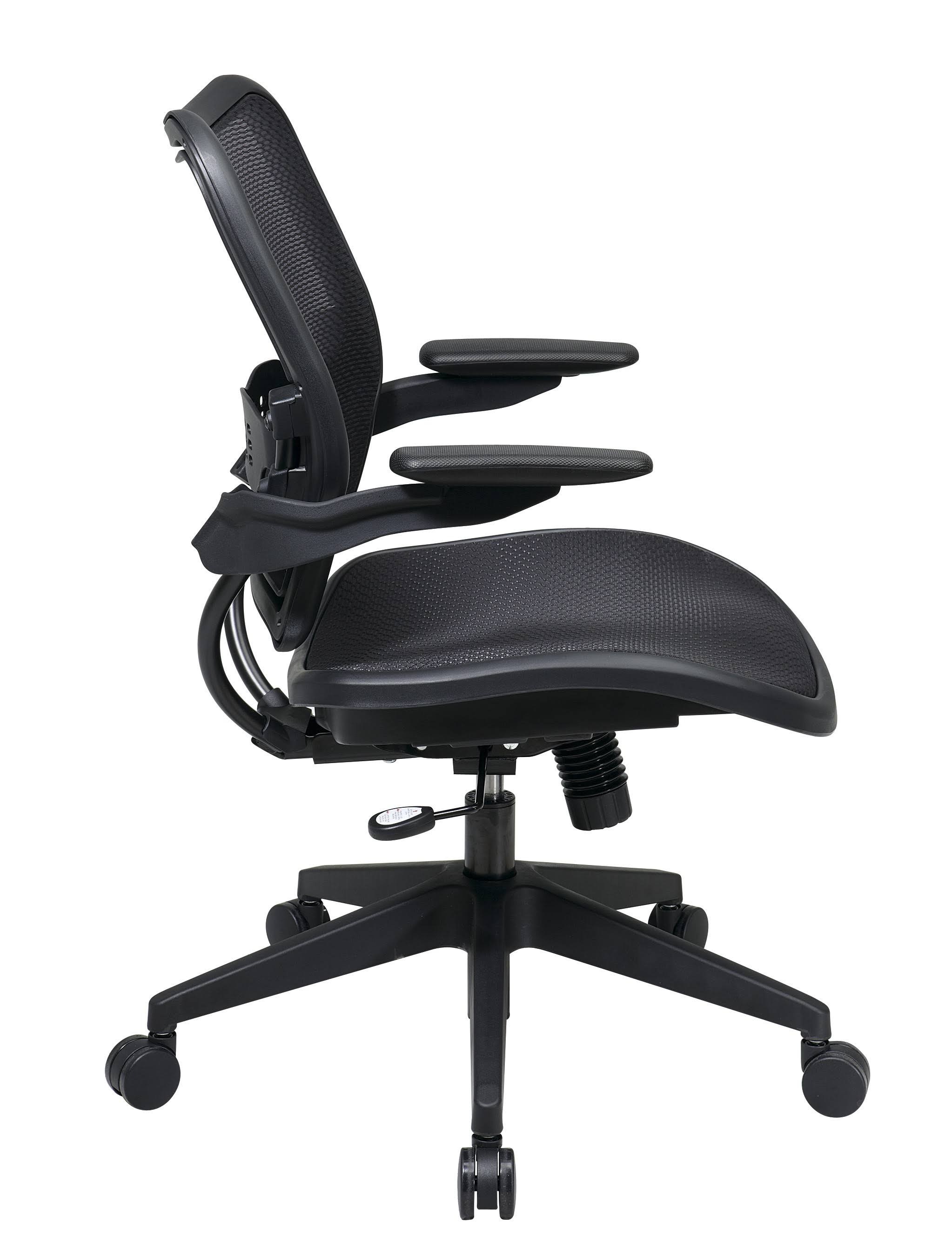 Office Star Deluxe AirGrid Seat and Back Chair with Cantilever Arms