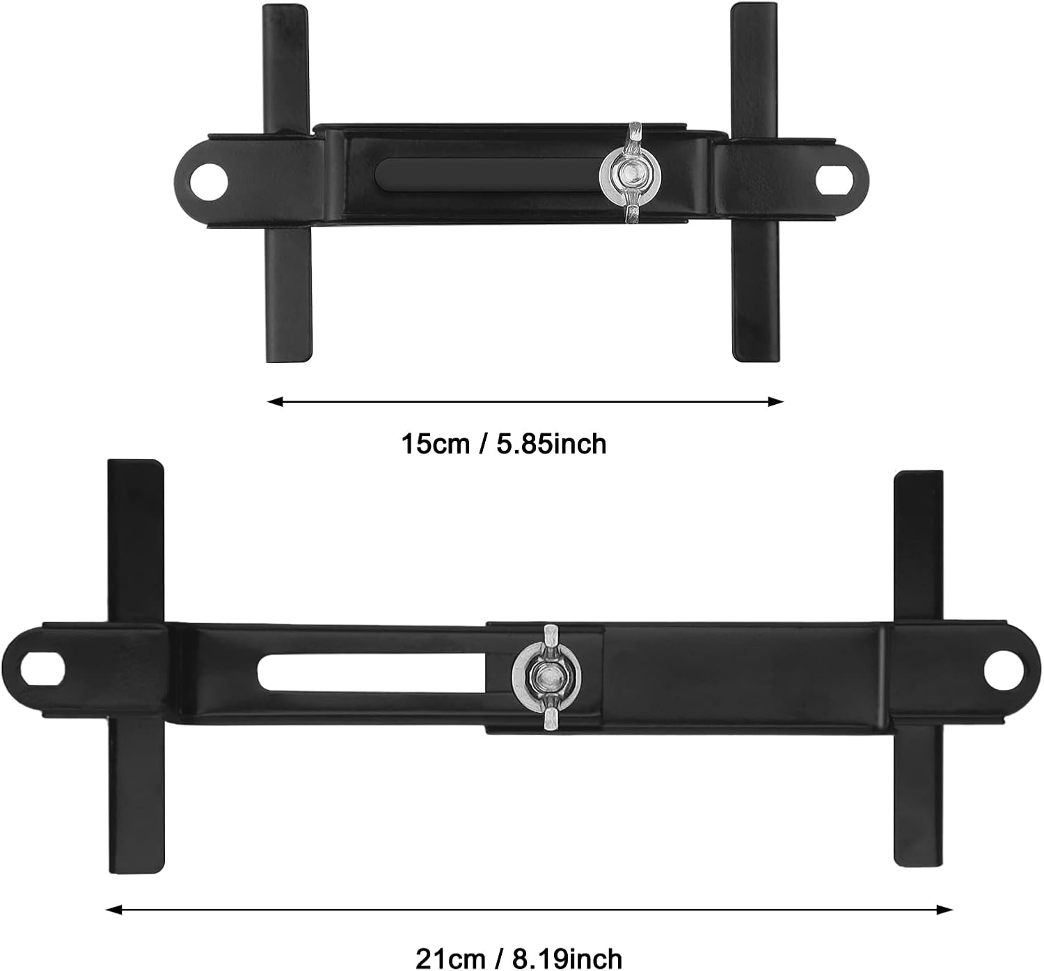 Ankey Adjustable Battery Hold Down, Universal Crossbar with 11 Inch Iron J Hook Bolt Battery Tie Down Holder Bracket for Car RV